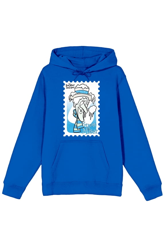 The Year Without Santa Claus Snow Miser Men's Royal Blue Graphic Hoodie-Small