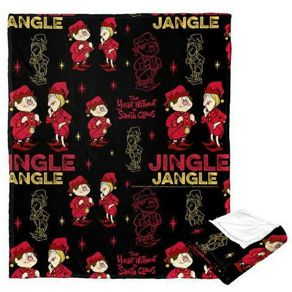 The Year Without a Santa Claus Jingle and Jangle Warner Bros Kids Silk Touch Throw Blanket, 50 x 60 inches