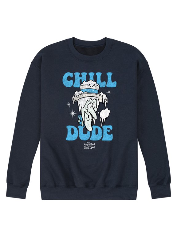 - Snow Miser Chill Dude Men's Graphic Fleece Sweatshirt