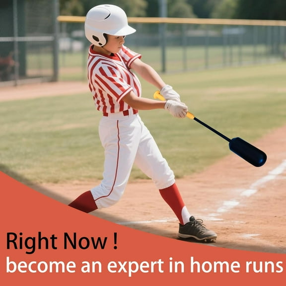 The Yellow Baseball Rope Swing Training Bat with 12 Training Balls - Improve Your Swing Coordination and Batting Skills