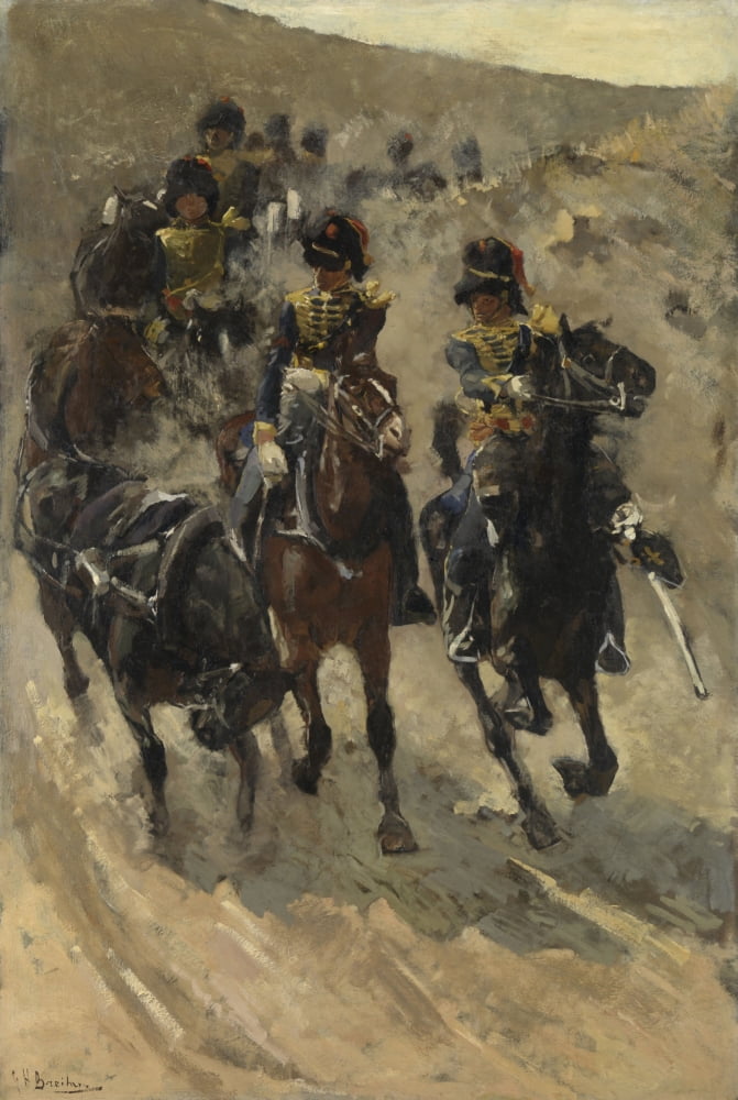 The Yellow Riders Canvas Art - (18 x 24)