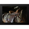 thumbnail image 1 of The Yellowstone Collection 14x11 Black Modern Framed Museum Art Print Titled - Western saddle, 1 of 4