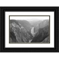 thumbnail image 1 of The Yellowstone Collection 14x11 Black Ornate Wood Framed with Double Matting Museum Art Print Titled - View from Artist Point, Yellowstone National Park, 1 of 4