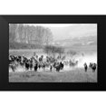 thumbnail image 1 of The Yellowstone Collection 18x13 Black Modern Framed Museum Art Print Titled - Bringing in the Horse Herd, 1 of 4