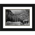 thumbnail image 1 of The Yellowstone Collection 18x13 Black Ornate Wood Framed with Double Matting Museum Art Print Titled - Younts Peak, Cody, Wyoming, 1 of 4