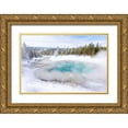 thumbnail image 1 of The Yellowstone Collection 18x13 Gold Ornate Wood Framed with Double Matting Museum Art Print Titled - Emerald Spring, Yellowstone National Park, 1 of 4