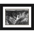 thumbnail image 1 of The Yellowstone Collection 24x17 Black Ornate Wood Framed with Double Matting Museum Art Print Titled - Lower Falls from Lookout Point, Yellowstone National Park, 1 of 4