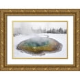 thumbnail image 1 of The Yellowstone Collection 24x17 Gold Ornate Wood Framed with Double Matting Museum Art Print Titled - Morning Glory Pool, Yellowstone National Park, 1 of 4