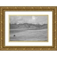 thumbnail image 1 of The Yellowstone Collection 32x23 Gold Ornate Wood Framed with Double Matting Museum Art Print Titled - The Open Range, 1 of 4