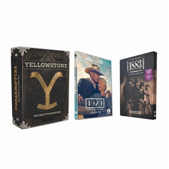 The Yellowstone Saga: Complete Series Collection | Seasons 1-5 + 1883 & 1923 | DVD Box Set