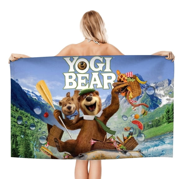 The Yogi Bear Show Gifts Beach Towel for Women Girl Birthday Inspired Fan Bath Outdoor Music Lover