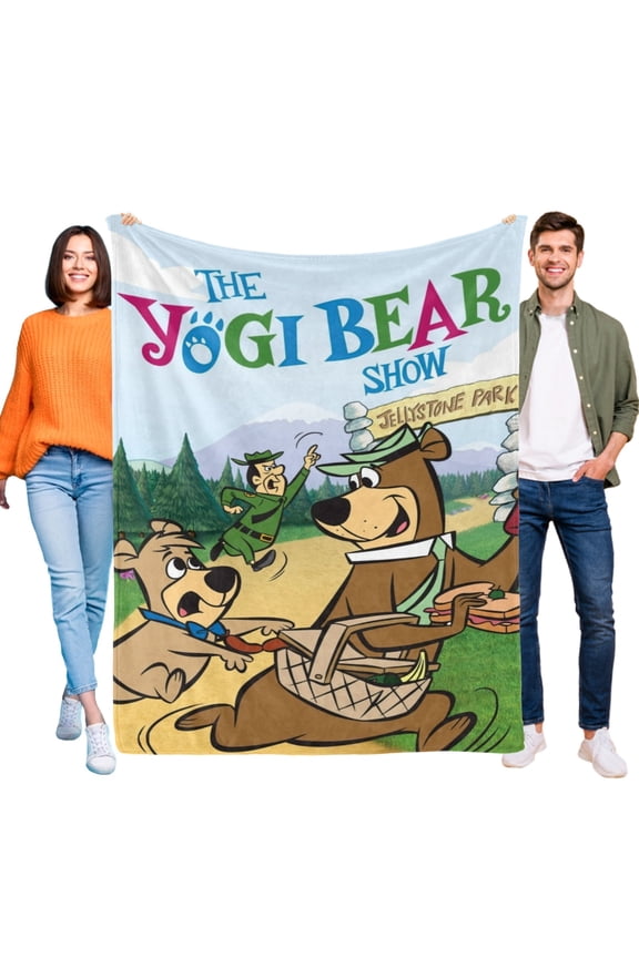 The Yogi Bear Show Throw Blanket Gifts for Fans Lover Girls Boys Women Present Hoodie Him Bed 30"x40"