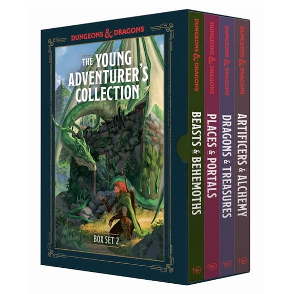 Dungeons & Dragons Young Adventurer's Gu The Young Adventurer's Collection Box Set 2 (Dungeons & Dragons 4-Book Boxed Set): Beasts & Behemoths, Dragons & Treasur, (Paperback)