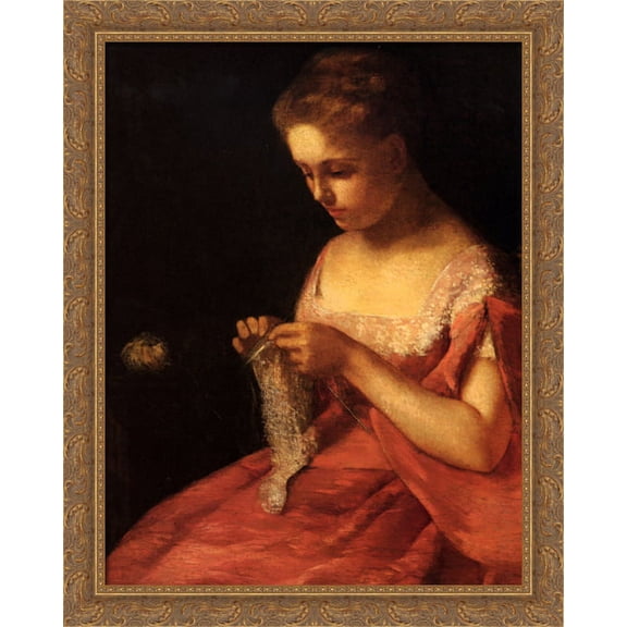 The Young Bride 28x34 Large Gold Ornate Wood Framed Canvas Art by Mary Cassatt