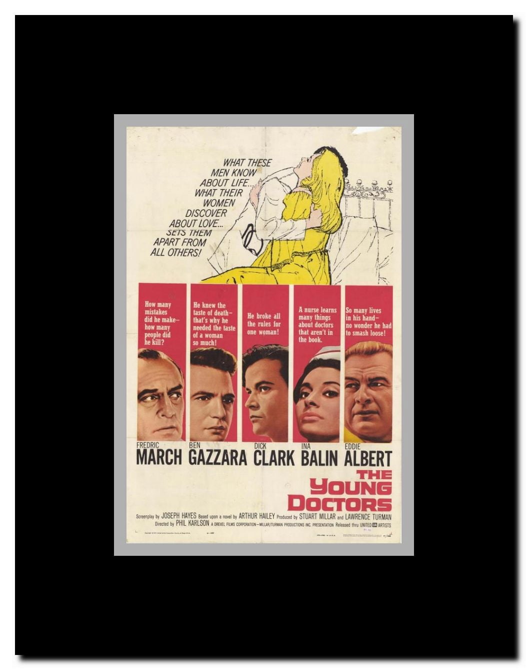 The Young Doctors Framed Movie Poster