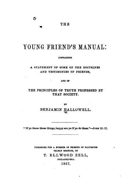 The Young Friends' Manual, (Paperback)