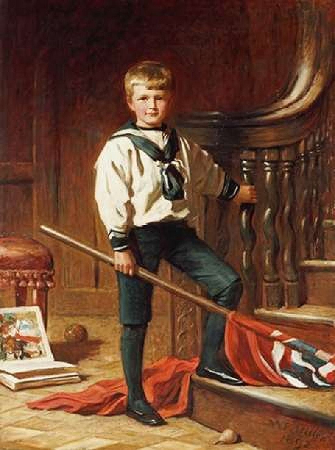 The Young Patriot Canvas Art - William Edwards Miller (22 x 28)