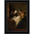 thumbnail image 1 of The Young Seamstress 20x24 Black Ornate Wood Framed Canvas Art by Millet, Jean Francois, 1 of 2