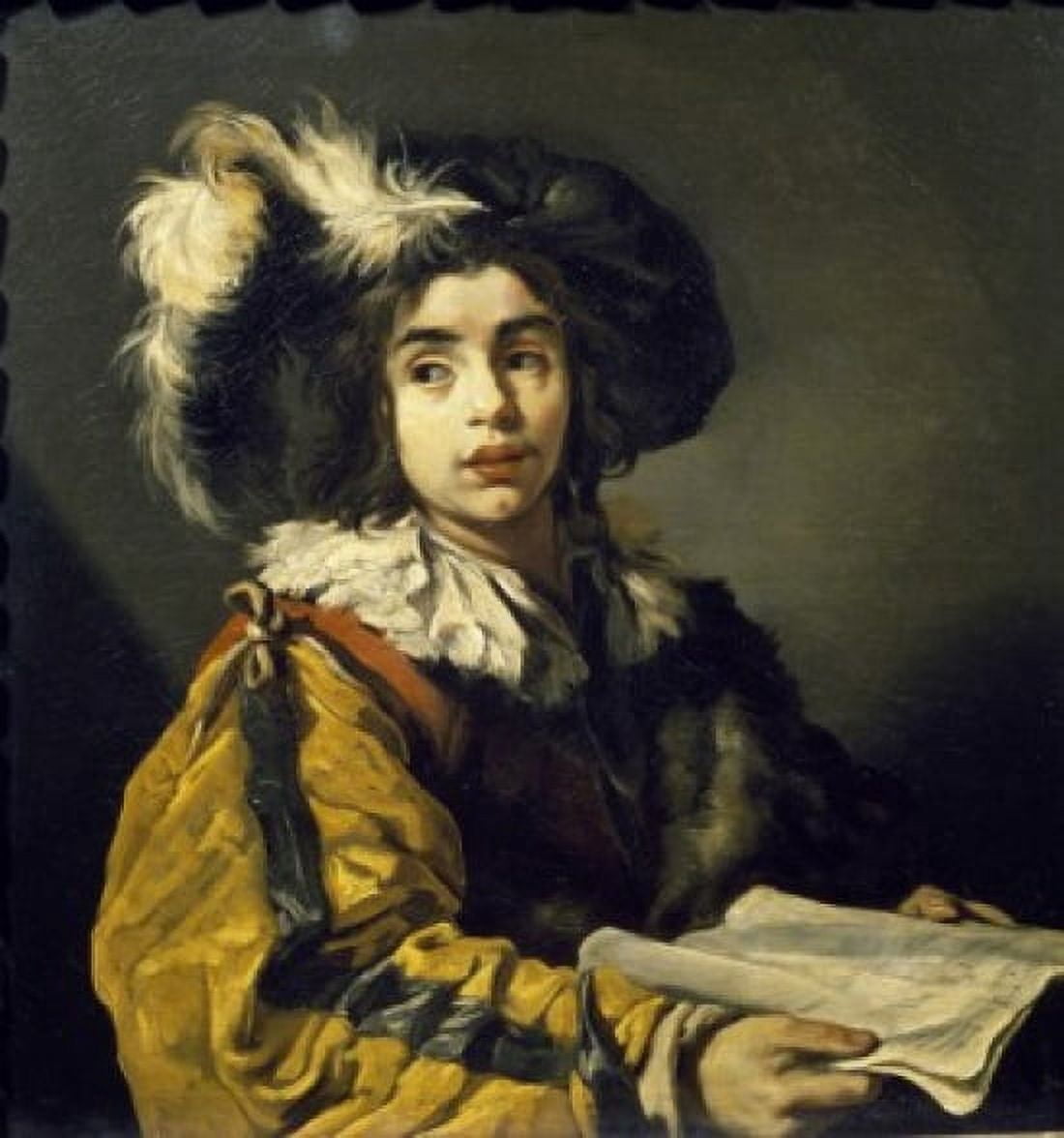 The Young Singer by Claude Vignon 17th Century (1593-1670) France Paris Musee du Louvre Canvas Art - Claude Vignon (18 x 24)