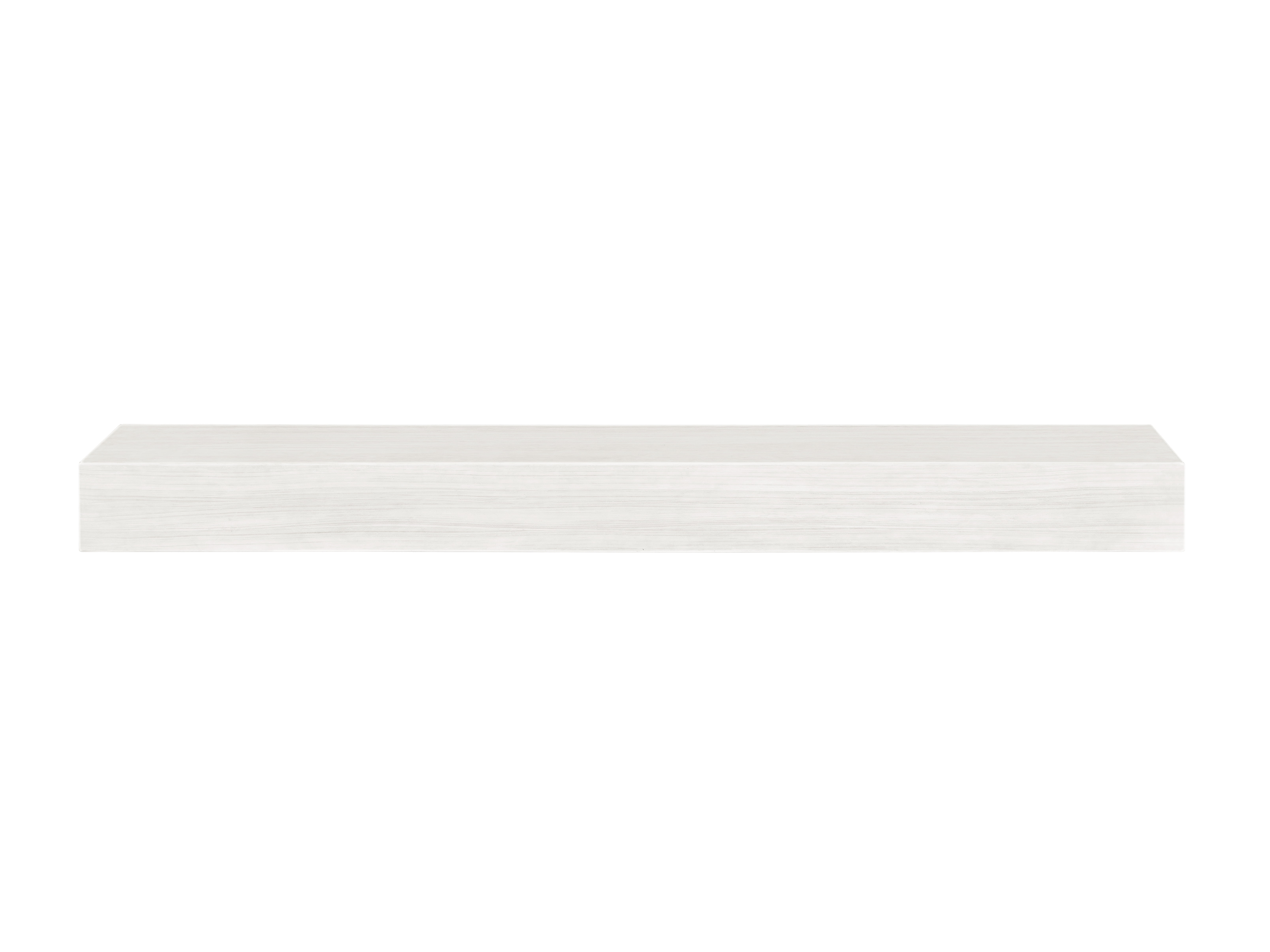 The Zachary 60" Non-Combustible Mantel Shelf Whitewash Finish