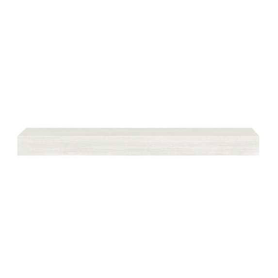 The Zachary 60" Non-Combustible Mantel Shelf Whitewash Finish