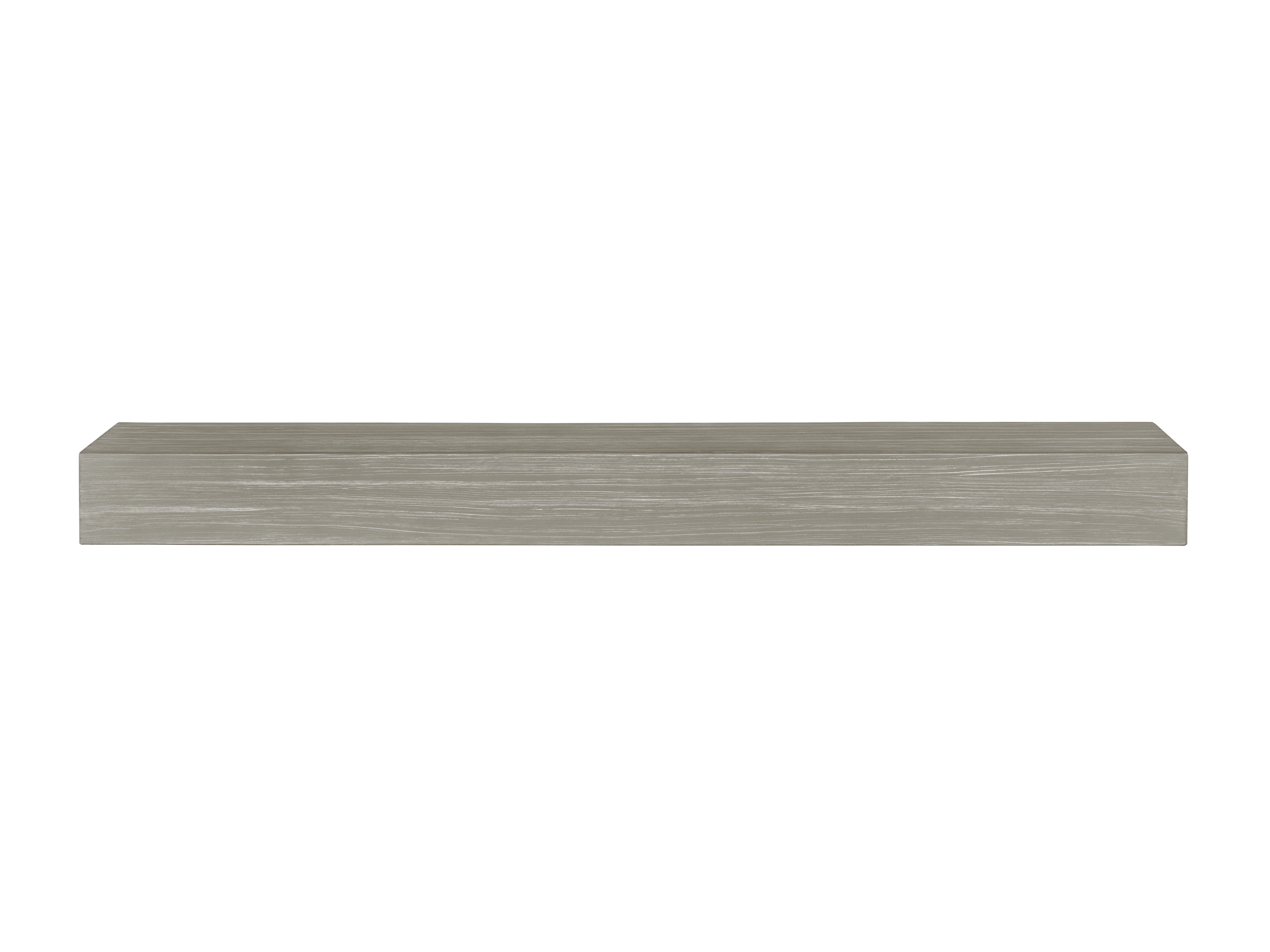 The Zachary 72" Non-Combustible Mantel Shelf Graywash Finish