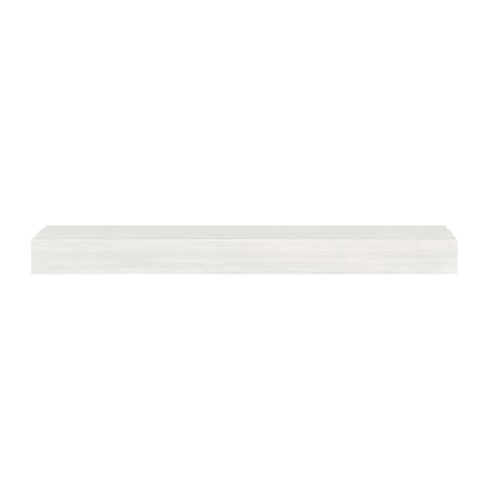 The Zachary 72" Non-Combustible Mantel Shelf, Whitewash Finish