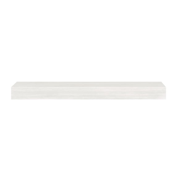 The Zachary 72" Non-Combustible Mantel Shelf, Whitewash Finish