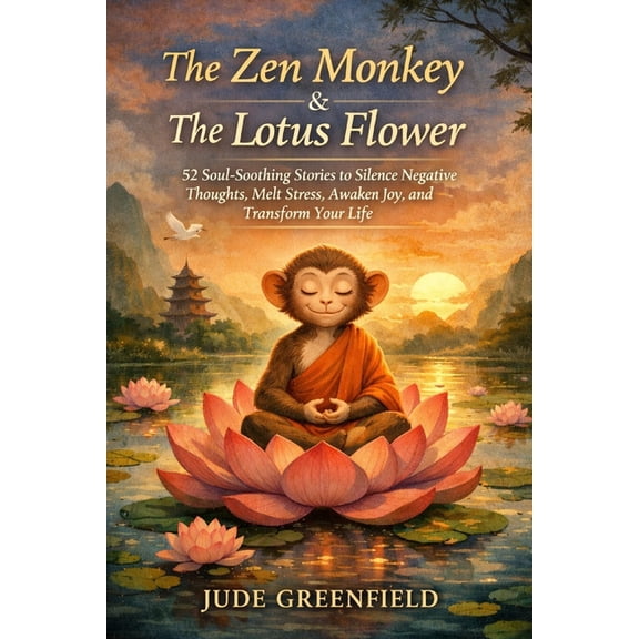 The Zen Monkey & The Lotus Flower: 52 Soul-Soothing Stories to Silence Negative Thoughts, Melt Stress, Awaken Joy, and T, (Paperback)