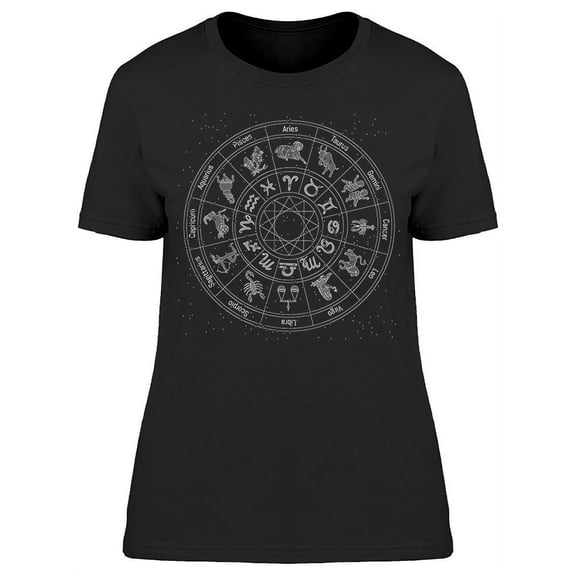 The Zodiac Circle T-Shirt Women -Image by Shutterstock, Female 3X-Large