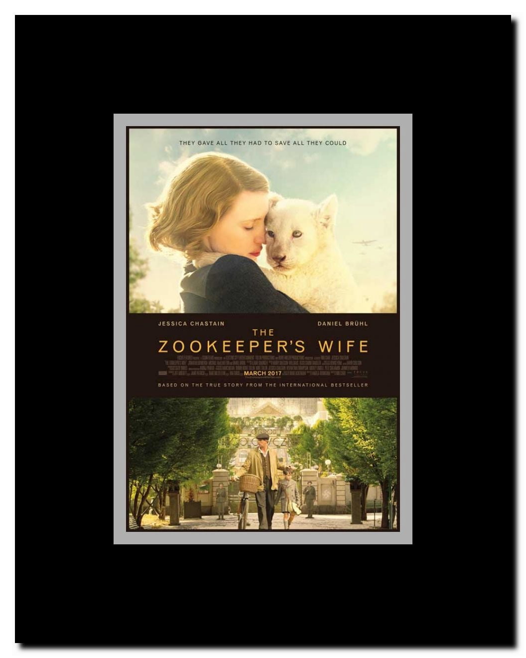 The Zookeeper's Wife Framed Movie Poster