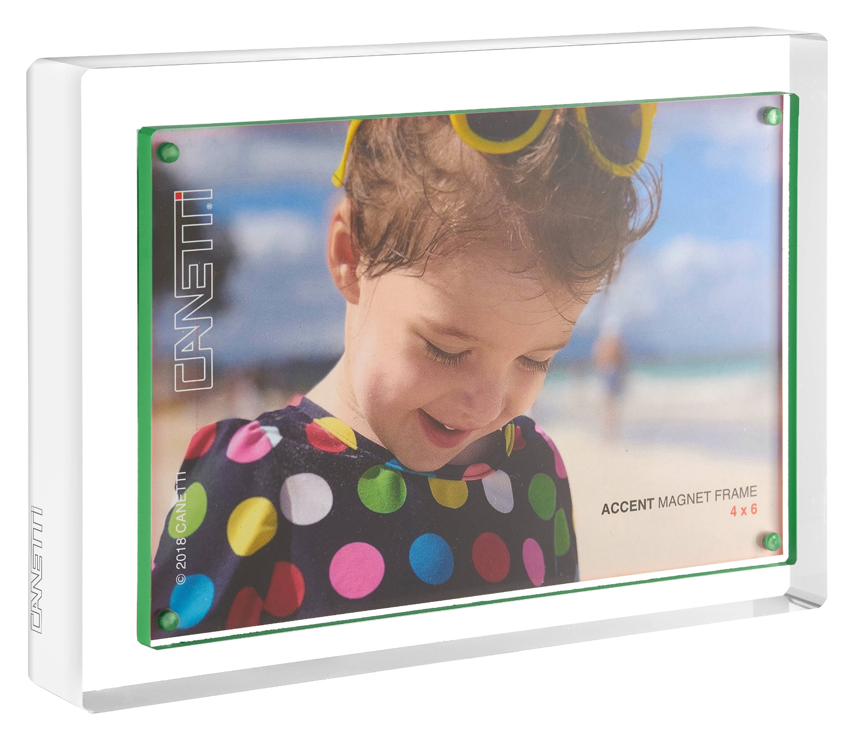 The acrylic FRAME with green accent by 4x6