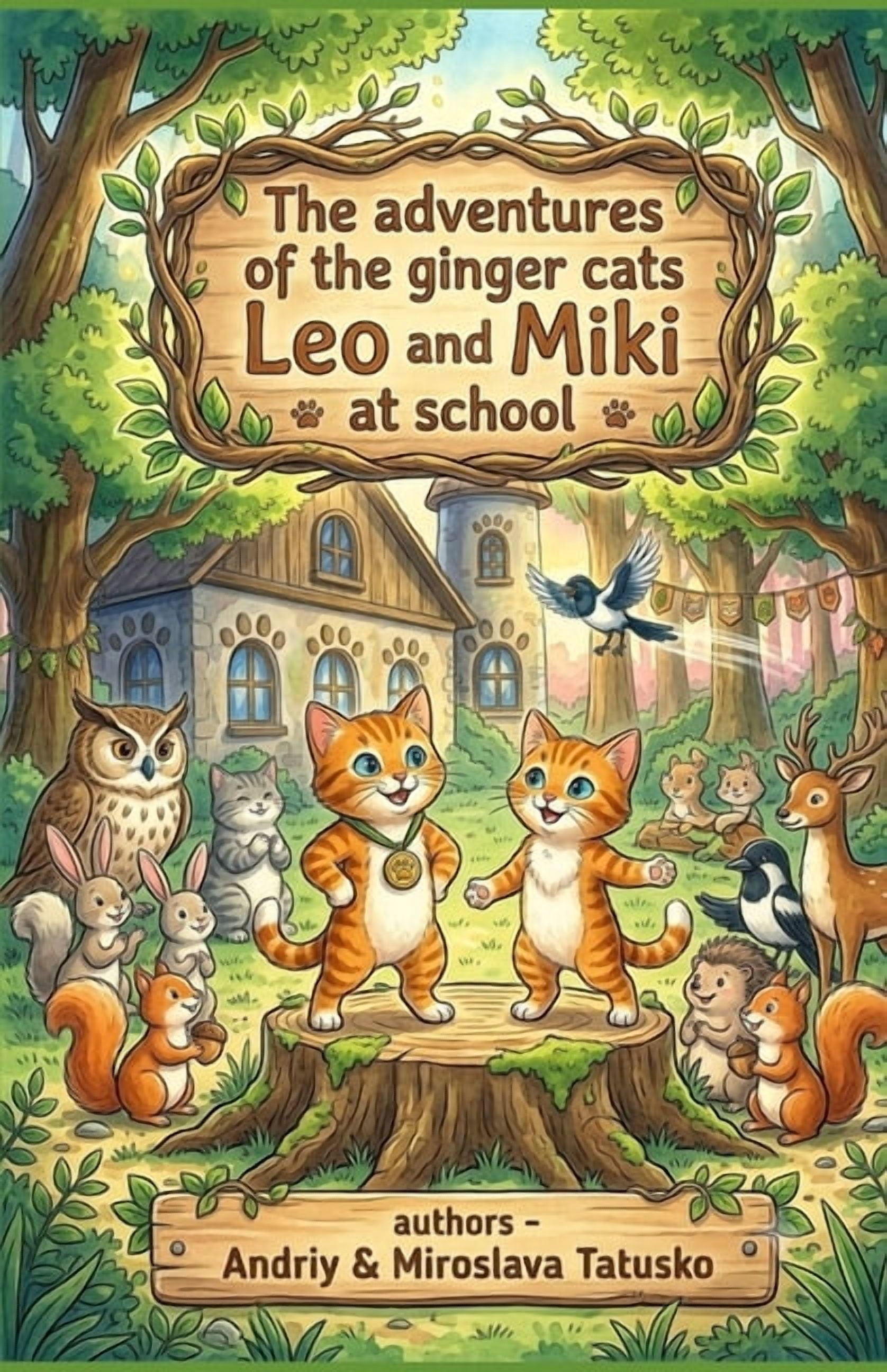 The adventures of the ginger cats Leo and Miki at school, (Paperback)