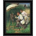thumbnail image 1 of The artist and the apprentice 20x24 Black Ornate Wood Framed Canvas Art by Makovsky, Vladimir, 1 of 2