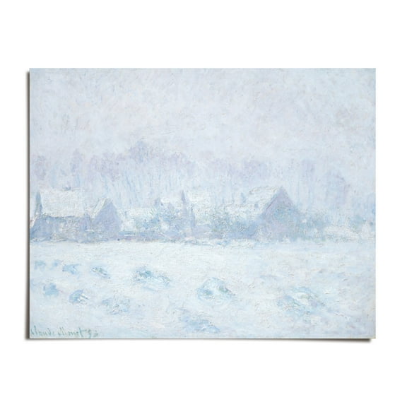The bank of Petit-Gennevilliers, setting sun, 1875 - Claude Monet - 10x12 - Wall Art Print - UNFRAMED