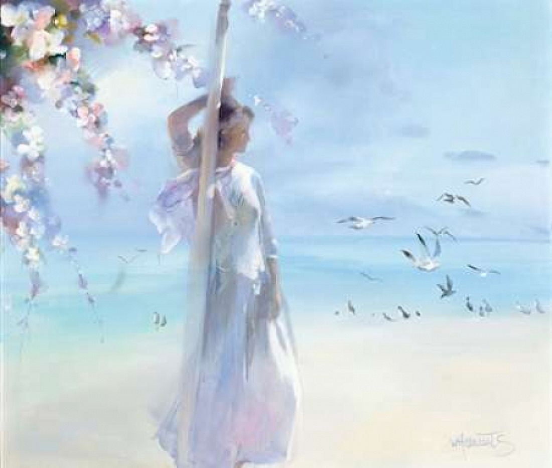 The beach Canvas Art - Willem Haenraets (24 x 24)