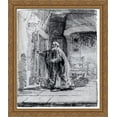 thumbnail image 1 of The blind Tobit 28x34 Large Gold Ornate Wood Framed Canvas Art by Rembrandt, 1 of 2