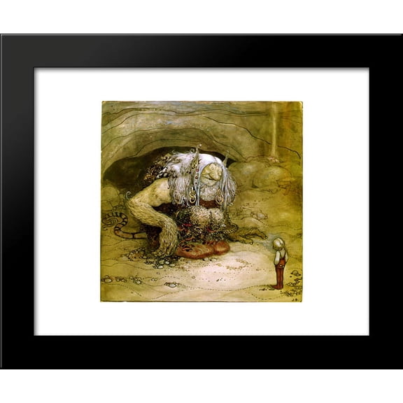 The boy who was never afraid 20x24 Framed Art Print by John Bauer