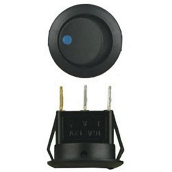 The by Metra Round Rocker Switch with Blue LED 5-Pack