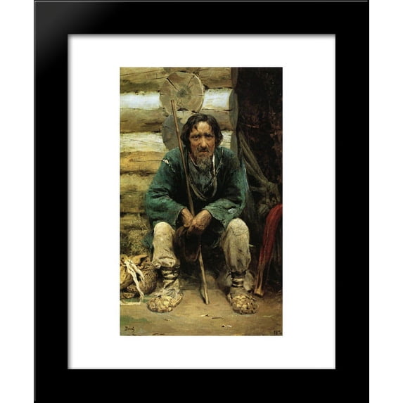 The bylinas narrator Nikita Bogdanov 20x24 Framed Art Print by Polenov, Vasily