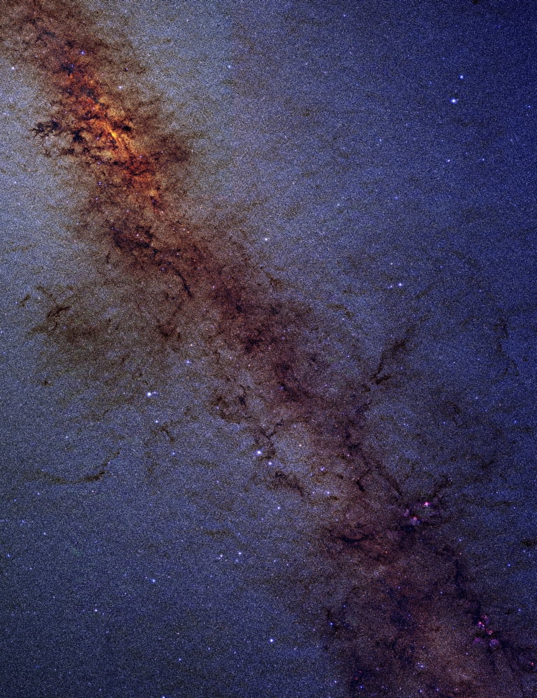 The center of our Milky Way Galaxy Canvas Art - Stocktrek Images (24 x 32)