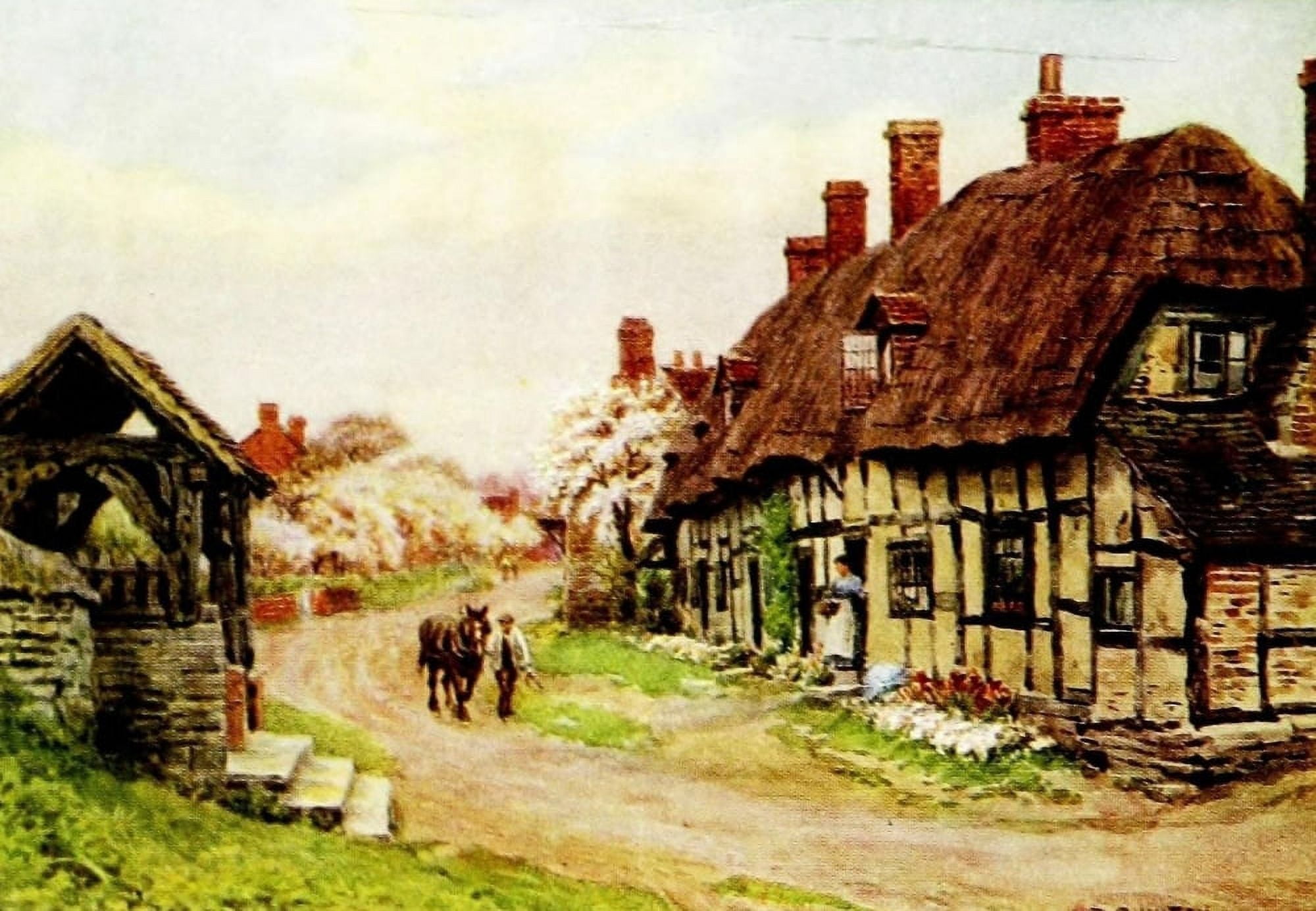 The church gate Welford-on-Avon Glos Canvas Art - Alfred Quinton (18 x 24)