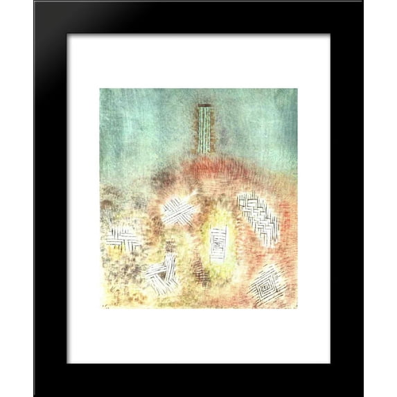 The column 20x24 Framed Art Print by Paul Klee
