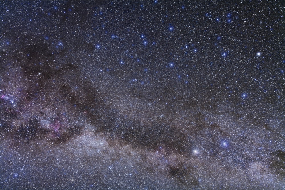 The constellation of Centaurus and its dark lanes of nebulosity Canvas Art - Alan DyerStocktrek Images (35 x 23)
