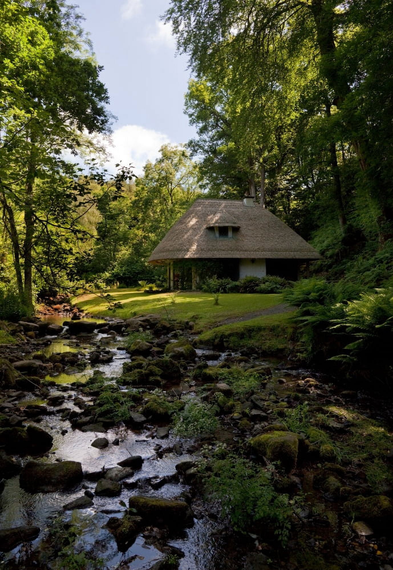 The cottage Ornee Teahouse Kilfane Glen and Garden County Kilkenny Ireland Canvas Art - Panoramic Images (25 x 36)