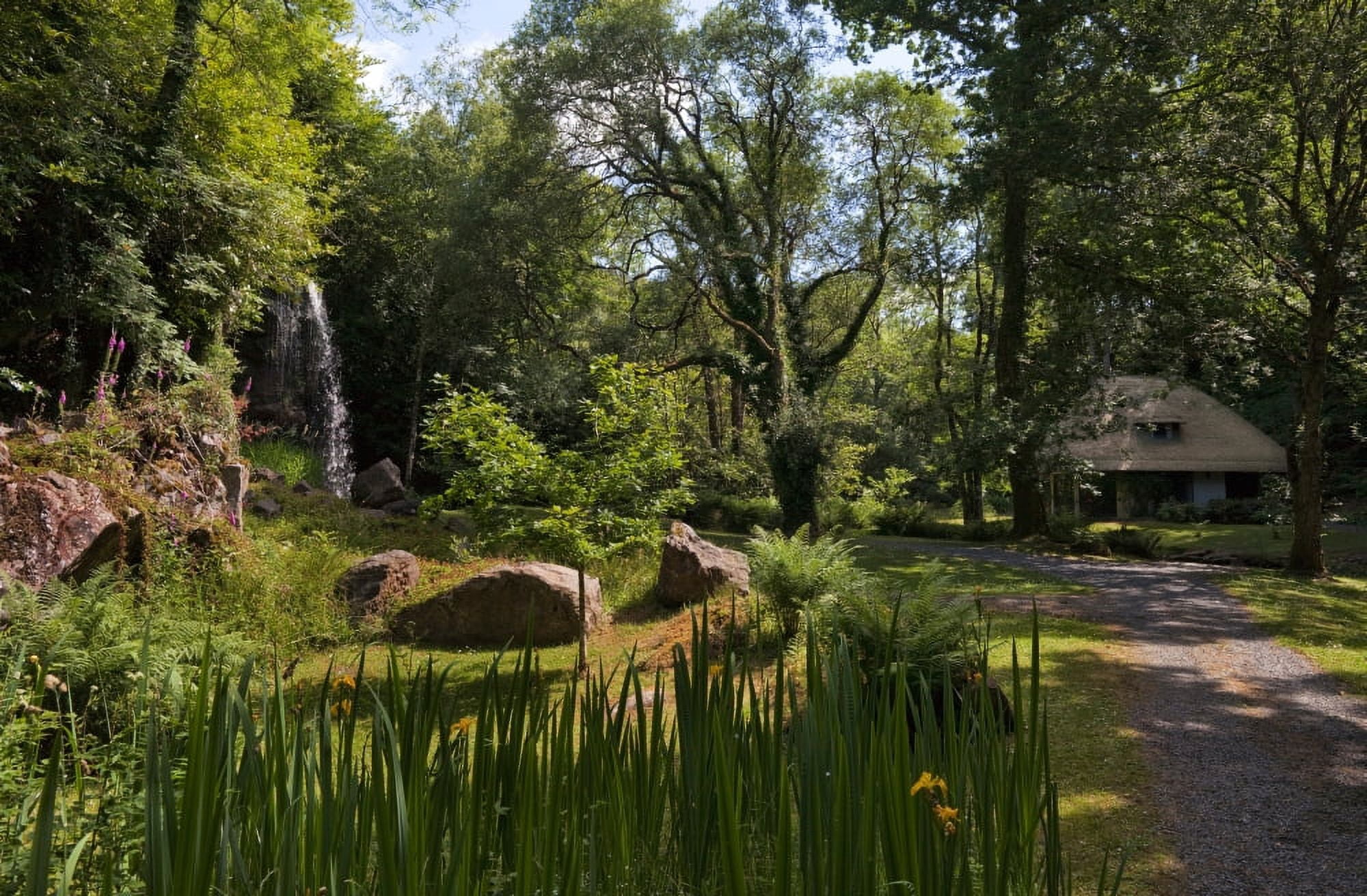 The cottage OrneeTeahouse Kilfane Glen and Garden County Kilkenny Ireland Canvas Art - Panoramic Images (27 x 9)