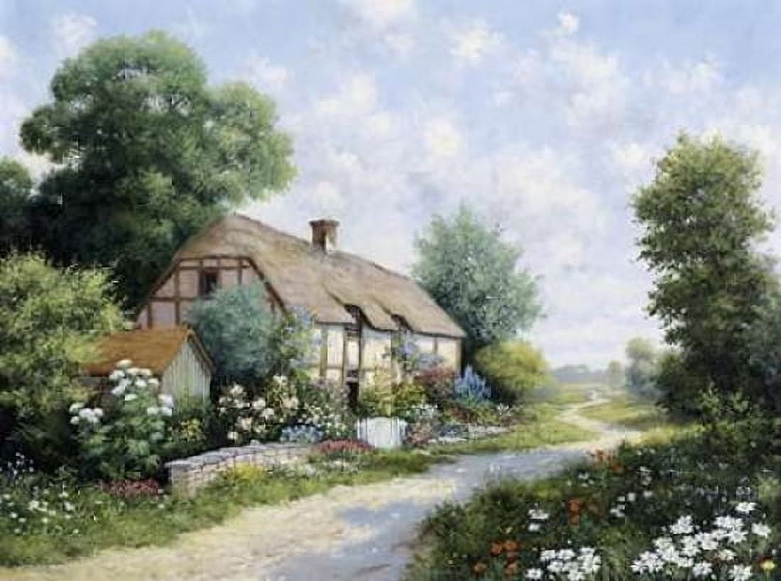 The country house Canvas Art - Peter Motz (18 x 24)