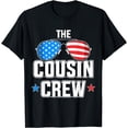 thumbnail image 1 of The cousin crew with USA flag for independence day family T-Shirt, 1 of 4