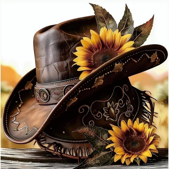 The cowboy hat wooden puzzle, magic puzzle, family games, toys, decorations, paintings, home decor, gifts