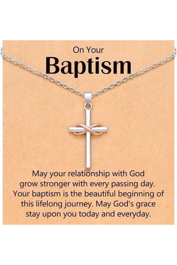 The cross necklace is a birthday gift for the granddaughter/daughter, Christmas, religion, and Christianity